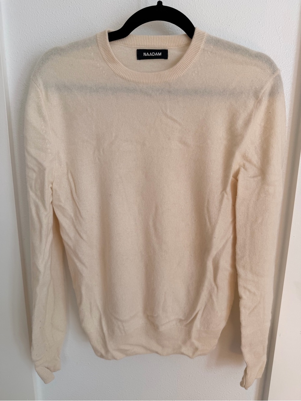 NAADAM Women's Crewneck Sweater in Cream